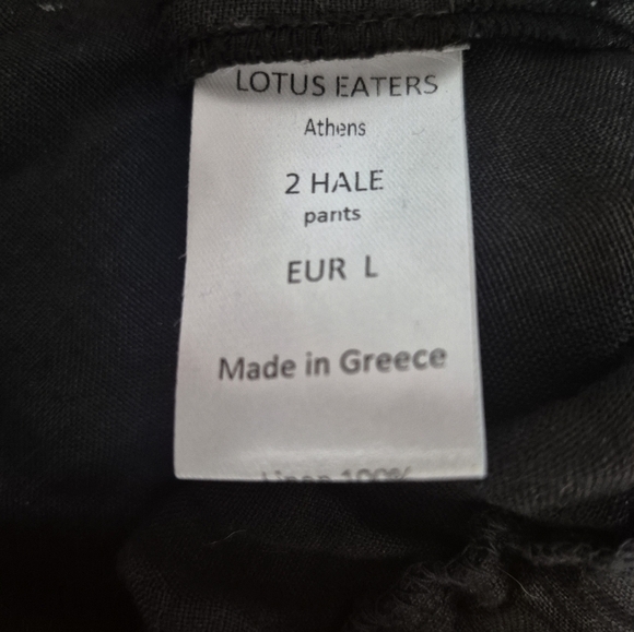Lotus Eaters 100% Linen 2 Hale Pants Size L(EU), 12US - Picture 4 of 8